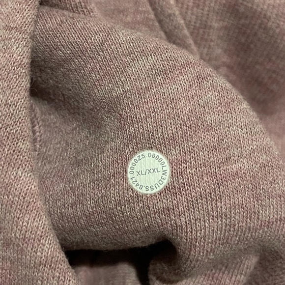 Lululemon Scuba Oversized Half-Zip Hoodie - Heathered Pink Taupe - Picture 5 of 5
